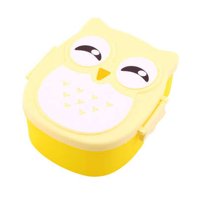 

1050ML Owl Lunch Box Bento food-safe Plastic Food Picnic Container Portable Box