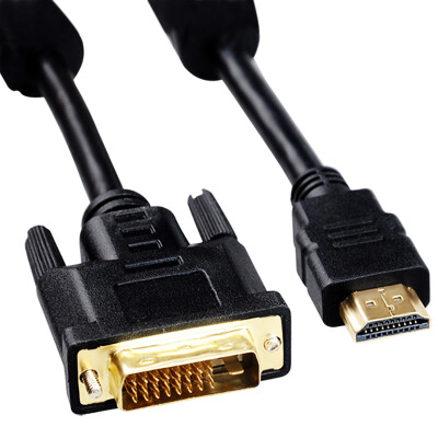 

Fiji Kappa (cabos) F00470105 hdmi to dvi line dvi-d to hdim линия преобразования линий высокой четкости компьютер hdmi turn display dvi1.5 m черный аудио пакет