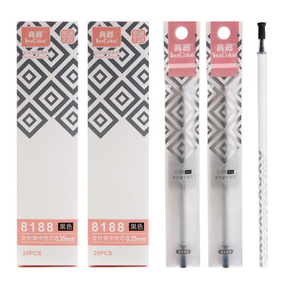 

True color TRUECOLOR 8188 different degree of space full needle tube neutral refill 035 black 20 box 2 box