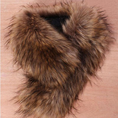 

Womens Fluffy Winter Faux Fur Collar Scarf Scarves Shawl Wrap Stole Pelage NEW