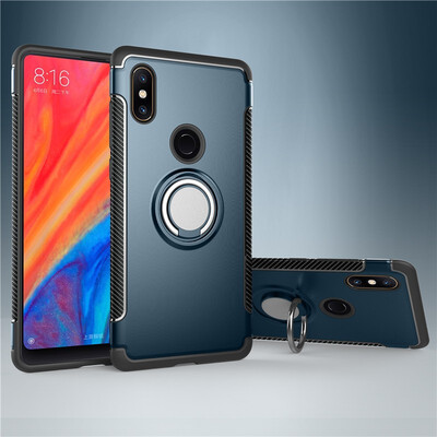 

Fivice Xiaomi Mi Mix 2S case PC metal ring shell magnetic car bracket TPU phone case