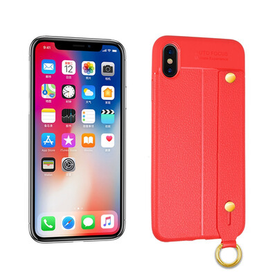 

Goowiiz Phone Case For Iphone XXsXs MaxXr Fashion Leather PU Pattern TPU Soft Wristband Bracket