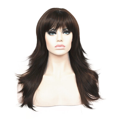 

StrongBeauty Synthetic Wigs Womens Long Alice Turned Black  Full Hair Wig COLOUR CHOICES