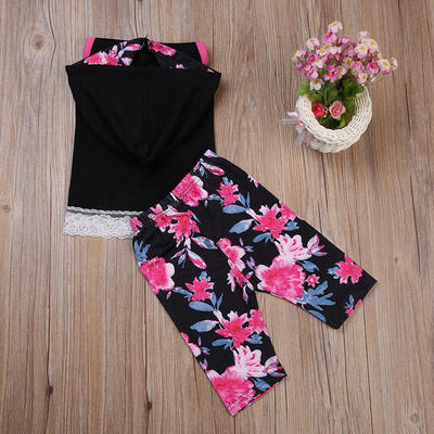 

Newborn Infant Baby Girl Clothes Hoodie Tops Floral Pants Outfit Sets US STOCK