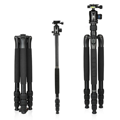 

Si Rui SIRUI tripod N2004SKK20X aluminum alloy with Yuntai Canon Nikon SLR camera tripod folding SLR camera tripod detachable monopod