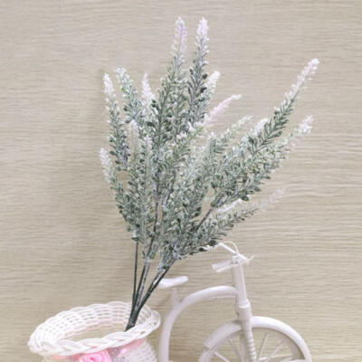 

AU Artificial Lavender Flower Leaf Bouquet Home Room Wedding Garden Decor Hot