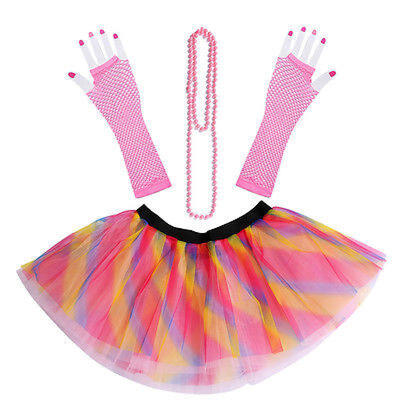 

LADIES WOMENS GIRLS NEON TUTU SKIRTS MINI SHORT DANCE WEAR FANCY DRESS