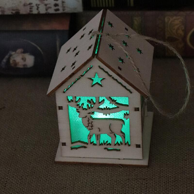 

Christmas Decorations Lighting Snow LED House Light Hotel Housing Bar Christmas Tree Decorations Pendant DIY Gift Window Display G