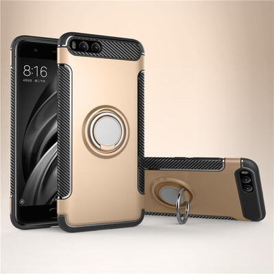 

Fivice Xiaomi MI 6 case PC metal ring shell magnetic car bracket TPU phone case