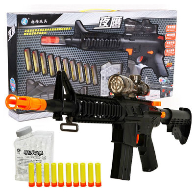 

Yang Kai M16 Nighthawk Launcher Live CS Детская игрушечная модель Gun Assault Rifle Руководство Bite Launch Crystal Bounce Soft Paint Bullet