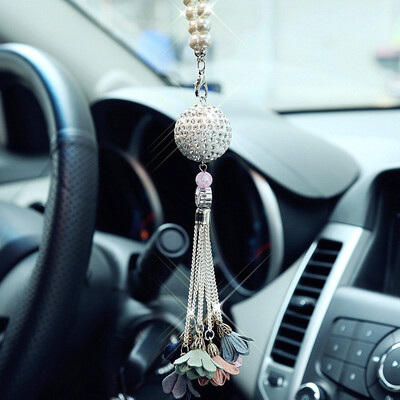 

Car Decoration Accessories fashionable Diamond Crystal Ball Ornaments Nice gift Car Interior rearview mirror Hanging Pendant