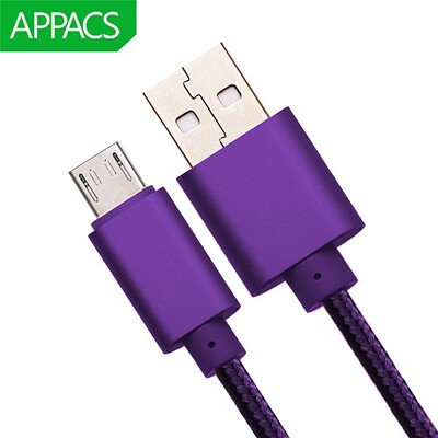 

APPACS Micro USB Cable Fast Charging Mobile Phone Andriod Cable Adapter 5V2A 1m 2m 3m USB Data Charger Cable for Samsung HTC LG
