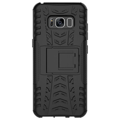 

Fivice Samsung S8 Case TPU anti-fall tire pattern back clip bracket phone case