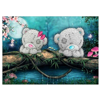

UpperX 5D DIY Diamond Paintings Bear Cartoon Diamond Embroidery Diamond Craft Rhinestones Sewing Full Paintings Animals