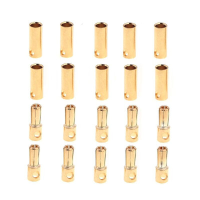 

RC Models amp Accessories 10 Pairs 55mm Copper Bullet Banana Plug Connectors Male Female for RC Motor ESC Battery Part Remote