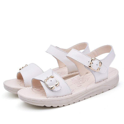 

Retro Roman Summer Shoes Thick-soled Muffin&Leather Sandals Summer Flat-soled Sports Shoes