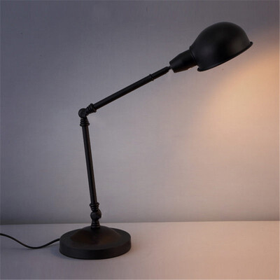 

Baycheer HL371289 Vintage Industrial Table Lamps Finished in Black with Swing Arm