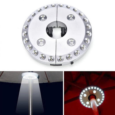 

Outdoor Garden Camp Patio Umbrella 244 LED Night Light Battery Powered Lamp