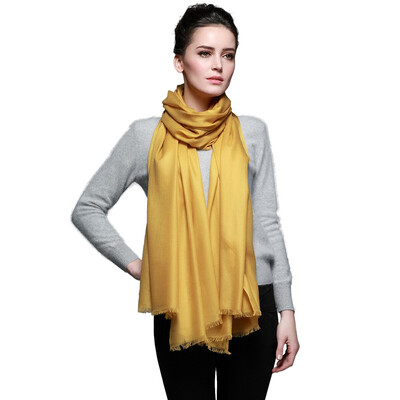 

Bao Shengxiang scarf female winter worsted water soluble wool shawl dual-use ladies autumn solid color long warm warm collar gift box w9201 black