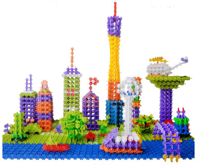 

MyMei 100X Kid Baby Multicolor Building Block Snowflake Creative Educational Xmas Toys