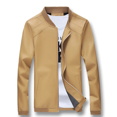 

Fashion Men PU Jackets Autumn 2016 Winter Men Leather Coats Slim Fits Mens Casual Coats Jackets Plus Size 5XL Hot Sale 4 Colors
