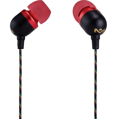 

Marble (BOB MARLEY) JE041-RB reggae created the United States tide brand in-ear style earphone with a phone call cool color with a small chess red and black