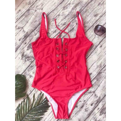 

US Hot Womens Swimwear One Piece Swimsuit Monokini Push Up Padded Strappy Bikini
