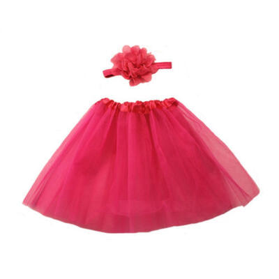 

Baby Girls 1st First Birthday Party Dress Romper Tutu Skirt Headband Outfit Set