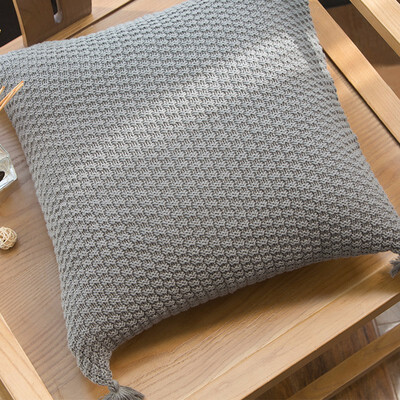 

For Leaning on Pure Color Pillow Pillows on The Sofa Back of The Head of A Bed Set Contains No Waist Pillow Core Car