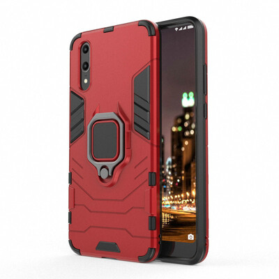 

for Huawei P20 Ring Case Car Holder Phone Case for Huawei P20 Lite for Huawei P20 Pro Hard Armor Case Cover Fundas Capa Coque