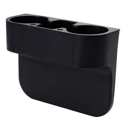 

Car Cup Holder Storage Box For Cups Phones Pens Black / Beige