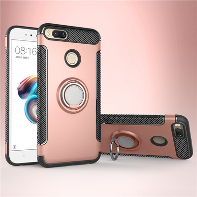 

Fivice Xiaomi Mi 5X case PC metal ring shell magnetic car bracket TPU phone case