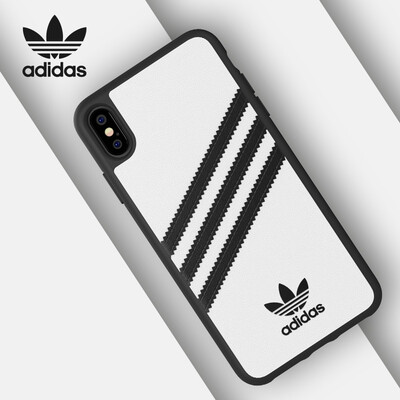 

Adidas new Apple iPhone Xs Max 65-inch mobile phone case protective sleeve fashion clover classic series anti-fall all-inclusive PU green