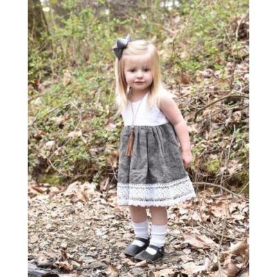 

US Kids Baby Girl Vest Sleeveless Dress Princess Party Tutu Lace Dresses Clothes