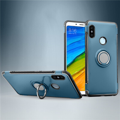 

Fivice Xiaomi Redmi note 5 case PC metal ring shell magnetic car bracket TPU phone case