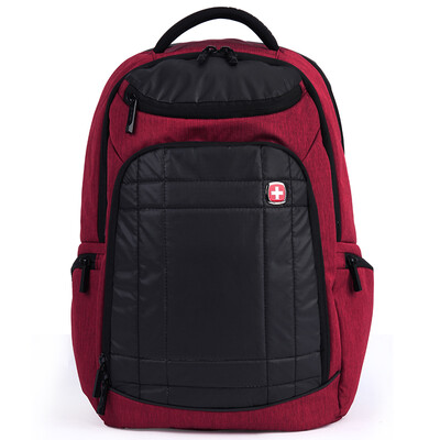 

Swiss Army knife Wige (Wenger) shoulder bag men and women business casual polyester backpack 15.6 inch laptop bag deep berry red SAB52116100044