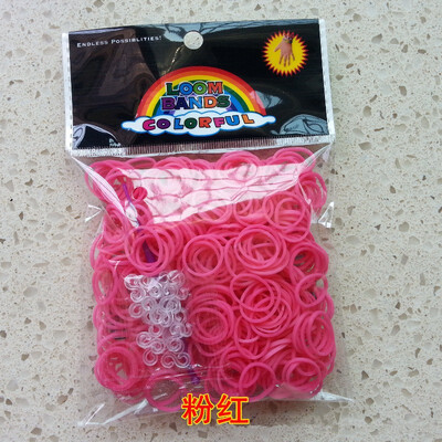 

Three SEMBEM rainbow hair about 100 portable multi-color high elastic stretch rubber band elasticity easy to break