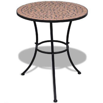 

mosaic table terracotta 60 cm