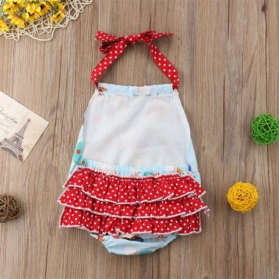 

Cotton Infant Kid Toddler Baby Girl Clothes Bodysuit Romper Jumpsuit Outfit 0-2T