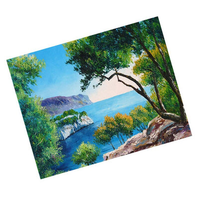 

UpperX 5D Diamond Painting Seaside Landscapes Pattern Cross Stitch Kit In Home Bedroom Living Room Decoration