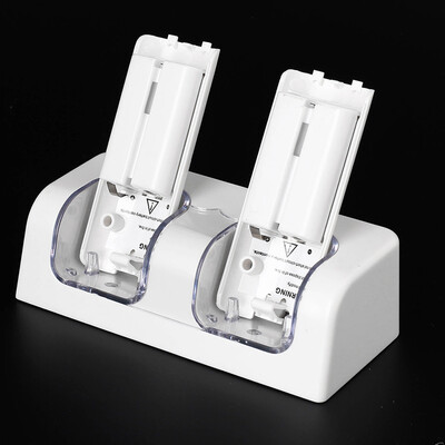 

Двойной станции зарядное 2x 2800mah аккумуляторная батарея для Wii пульта дистанционного управления