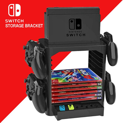 

Nintendo Switch NS Accessories Game Disc Storage Bracket Holder Tower for Nintendo Switch Joystick Carrying Stand