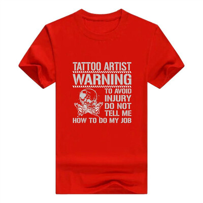 

Avoid Injury Dont Tell How To Do Job Tattoo artist Mens T-Shirt