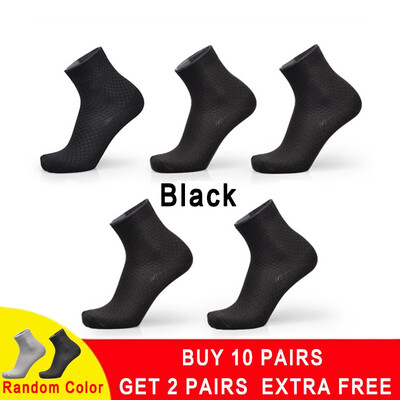 

Men Bamboo Fiber Socks Brand New Casual Business Anti-Bacterial Deodorant Breatheable Man Long Sock 5pairs lot
