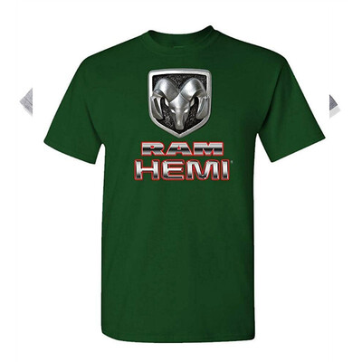 

RAM HEMI Logo - Dodge Trucks Licensed - Mens Cotton T-Shirt