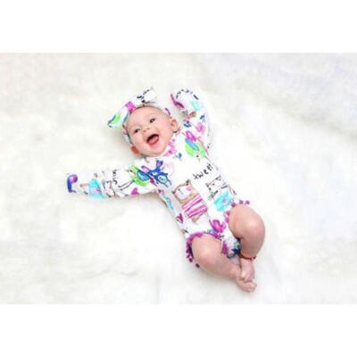 

Adorable Newborn Baby Girls Cartoon Boydsuit Romper Jumpsuit Outfits Set Clothes