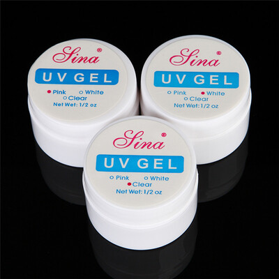 

3Pcs New Professional Builder Extension Tips UV Gel Phototherapy Manicure Nail Art Gel Polish Tool Pink White Clear Color