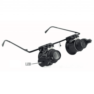 

20X Watch Repair Dental Loupes Binocular Magnifying Glass LED Magnifier NEW