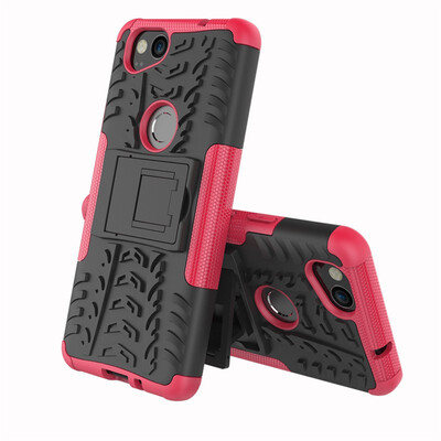 

Fivice Google Pixel 2 Case TPU anti-fall tire pattern back clip bracket phone case