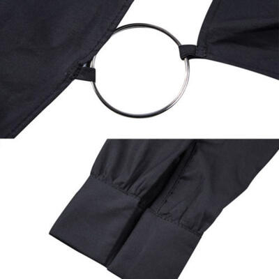 

ITFABS Women Ladies Unique One Shoulder Strappy Top Backless Blouse Crop Tops